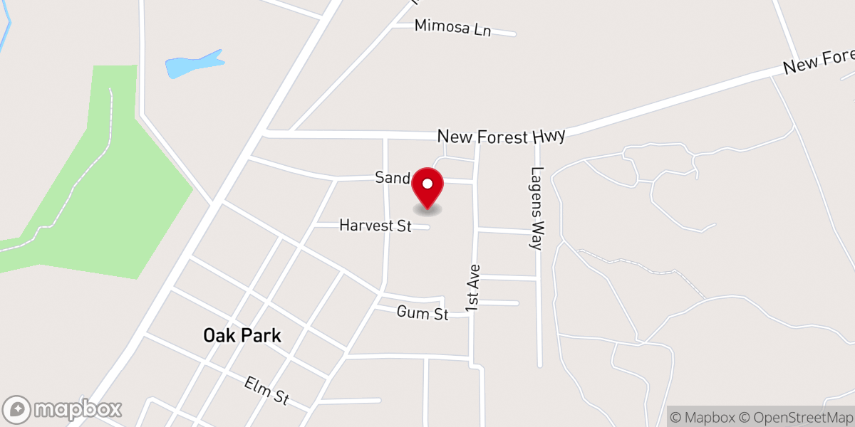 Map showing location of Harvest Time Church-God Prsng