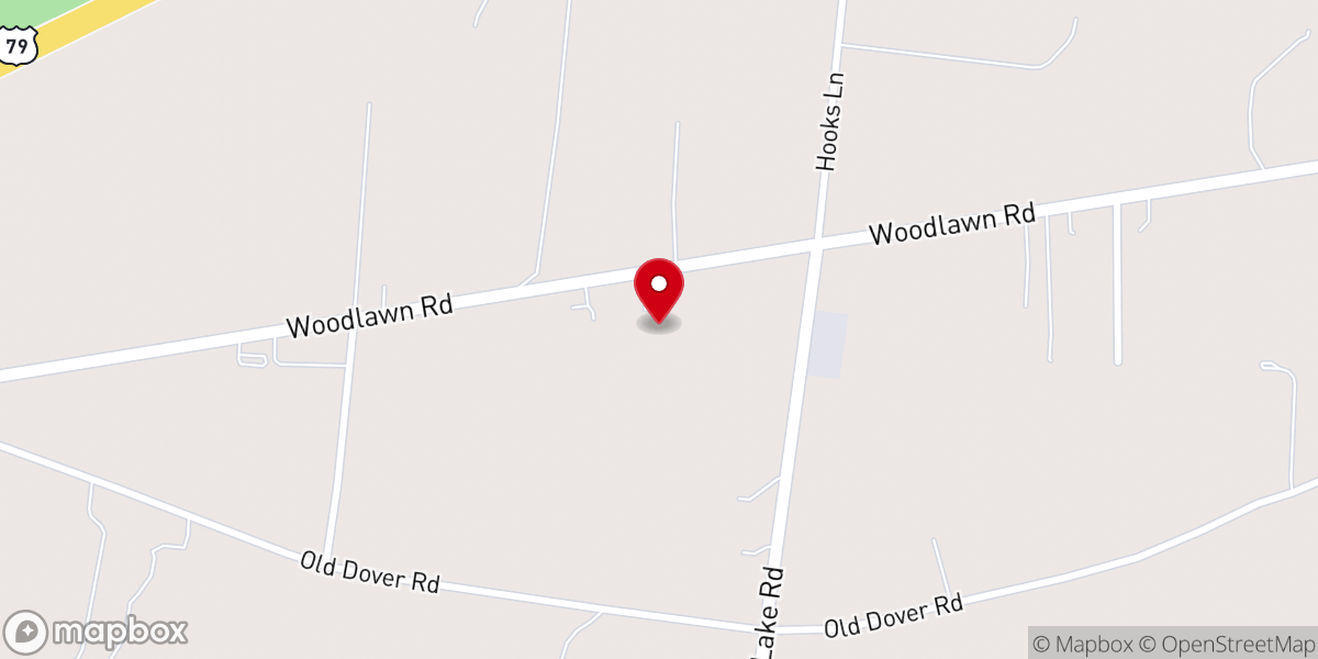 Map showing location of Woodlawn Church-The Nazarene
