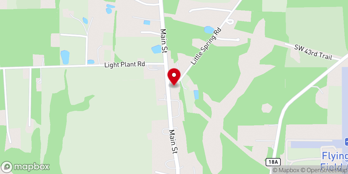 Map showing location of Blackwelder Freewill Baptist Church