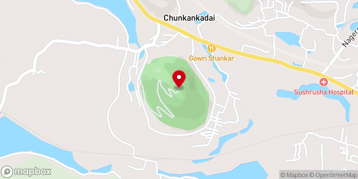Map showing location of Ponmalai Kurusadi