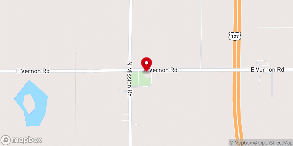 Map showing location of St. Henry Church
