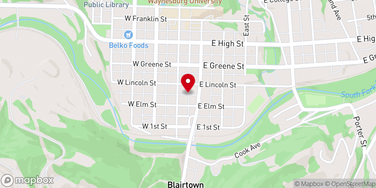 Map showing location of Habitat For Humanity