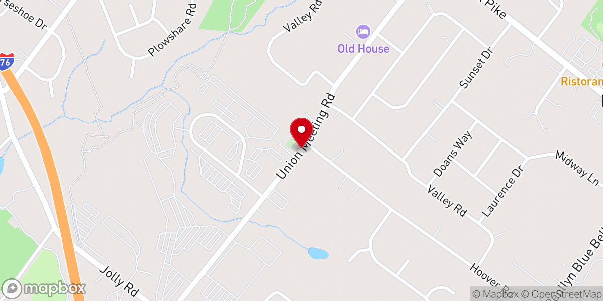 Map showing location of Reformation Church (RCUS)