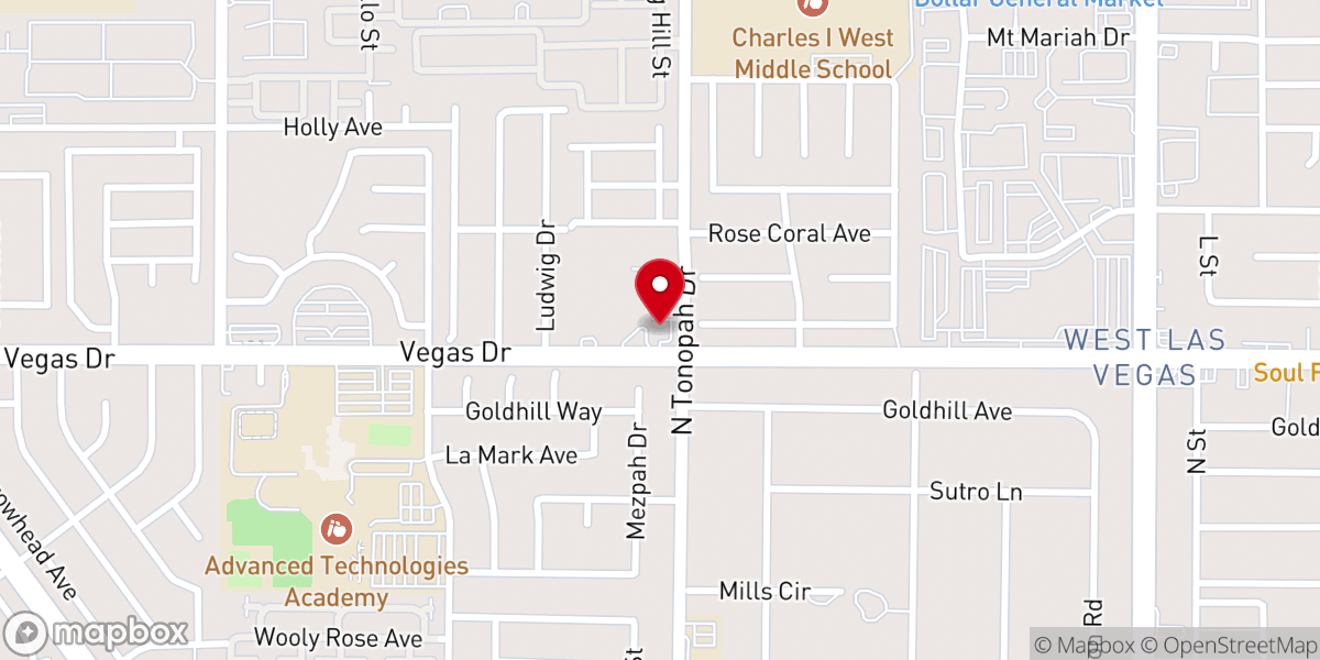 Map showing location of Revival Temple Church of God in Christ