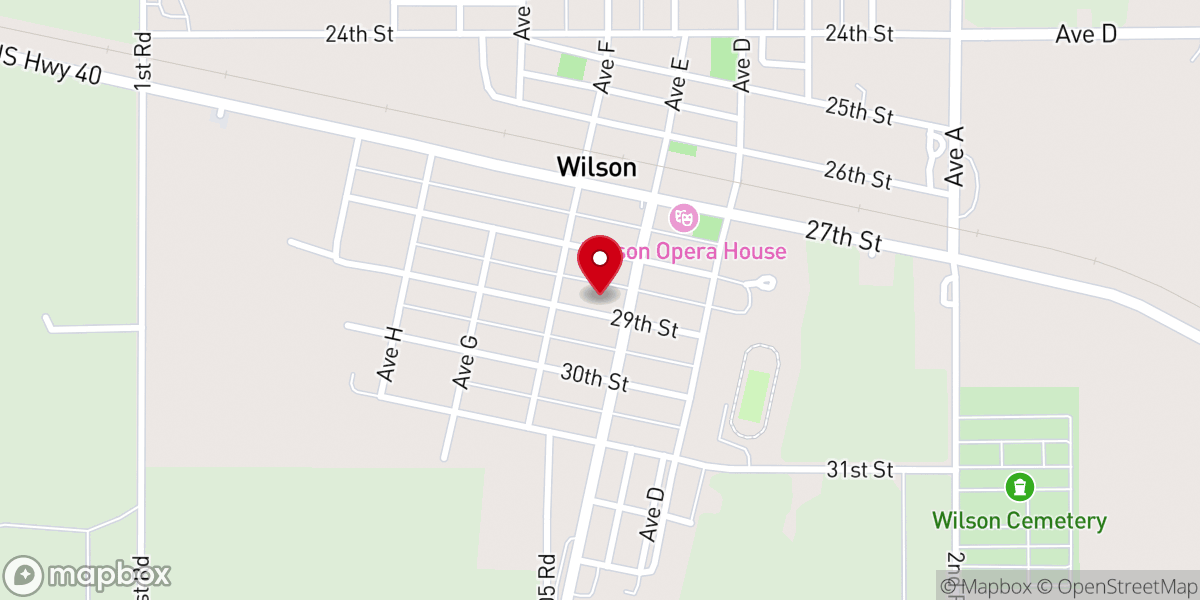 Map showing location of Immanuel Lutheran Parsonage