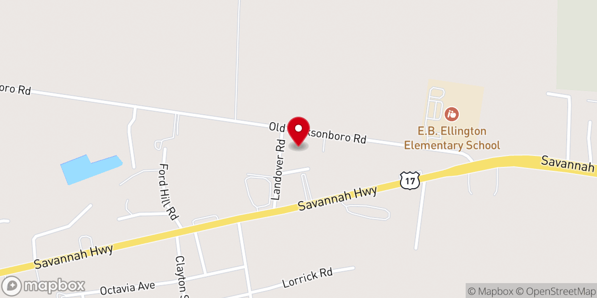 Map showing location of Jehovah Jireh