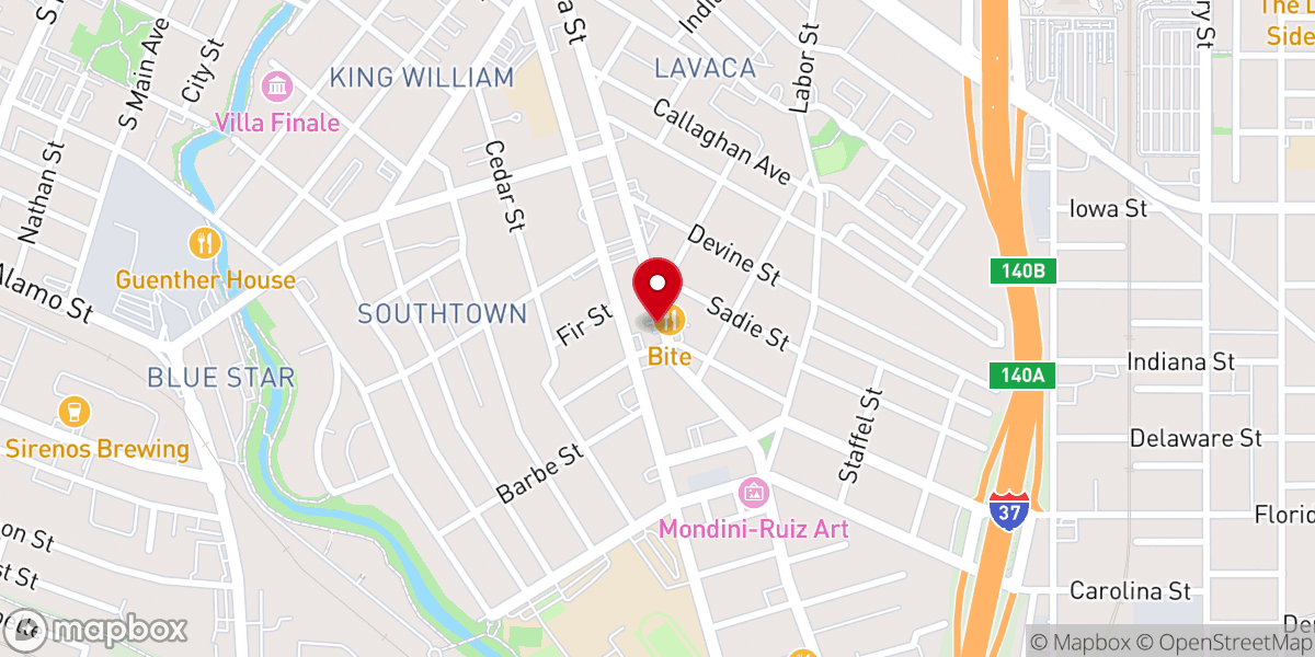 Map showing location of Central Baptist Church
