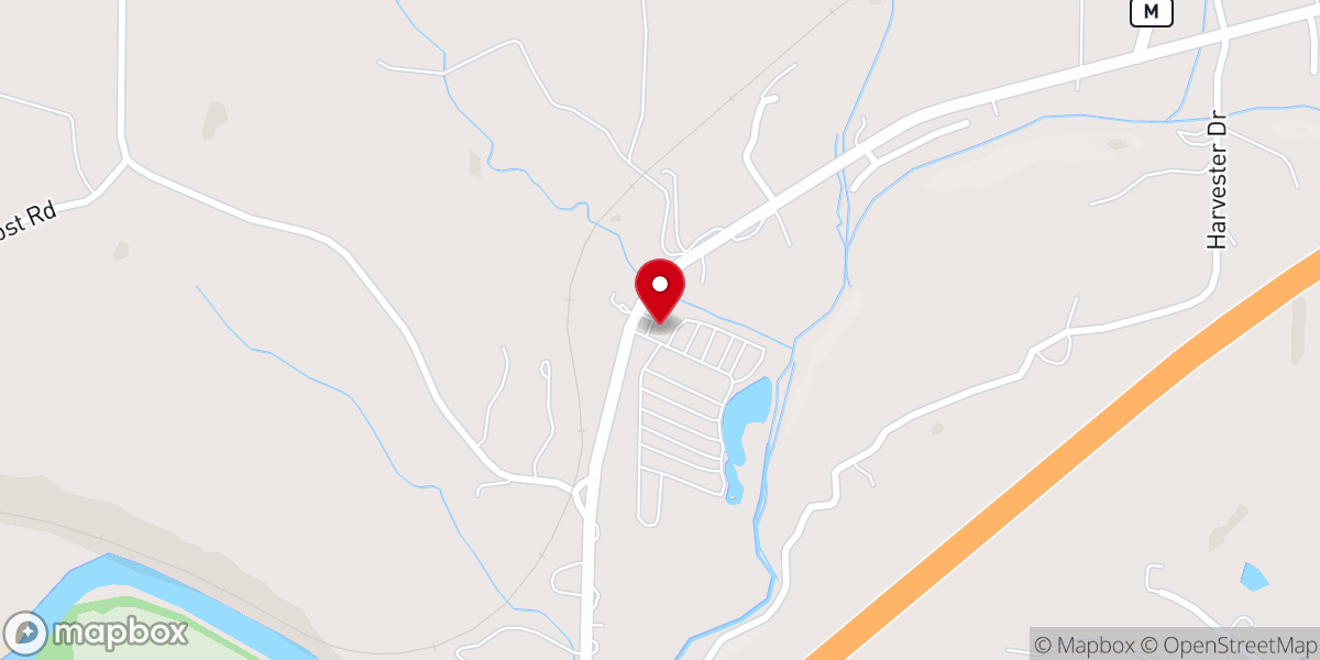 Map showing location of Pin Oak RV Resort