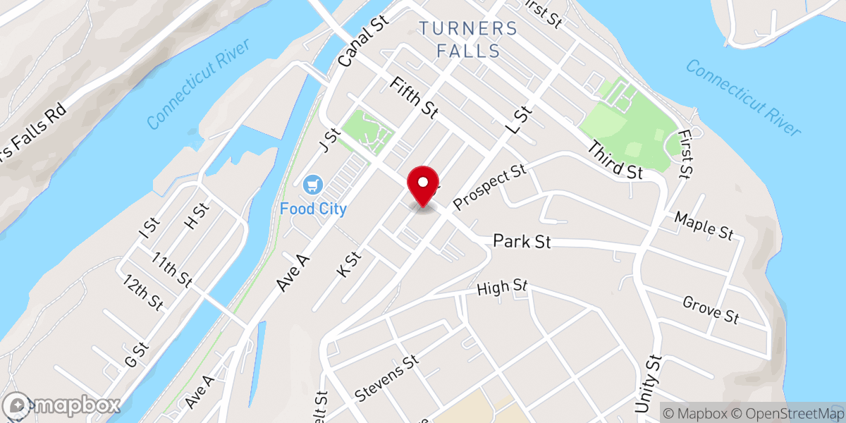 Map showing location of Our Lady of Peace Church