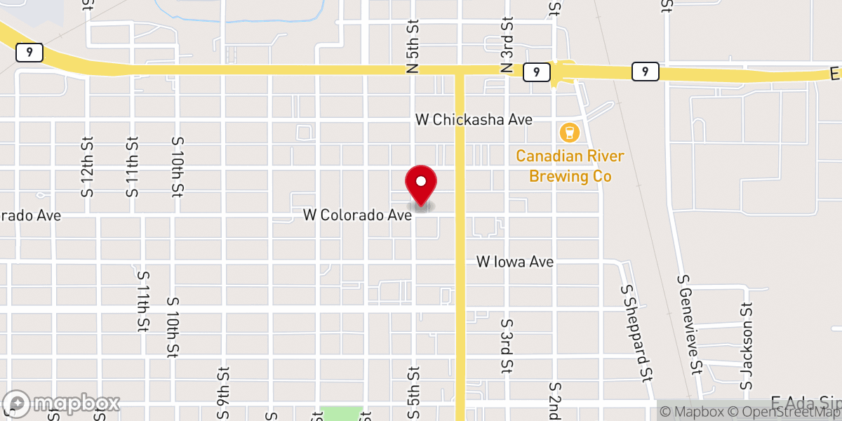 Map showing location of Hope Tabernacle United Pentecostal Church