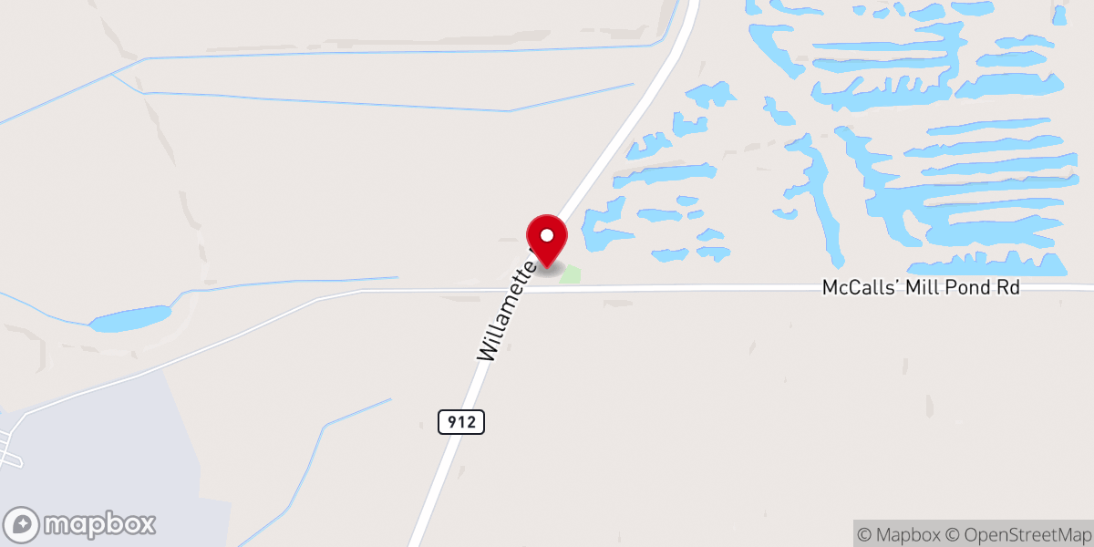 Map showing location of Saint Mark Baptist Church