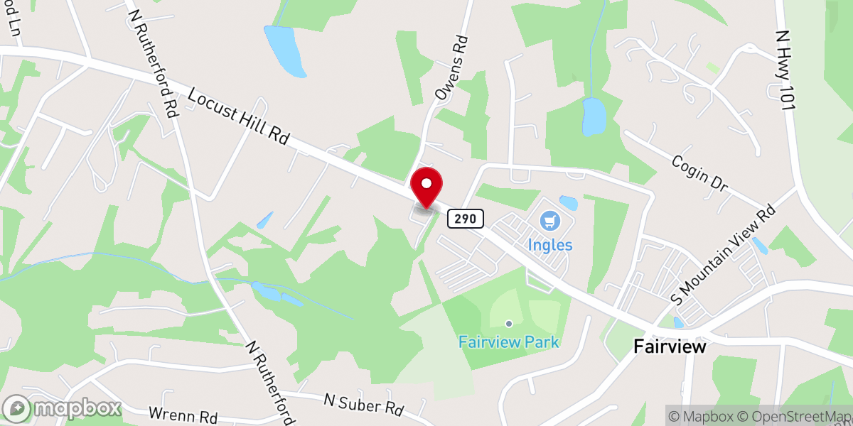 Map showing location of Upstate Church of Christ