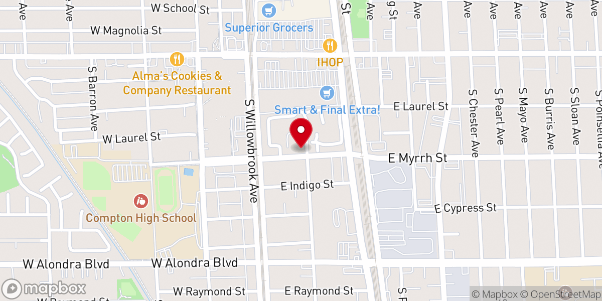 Map showing location of Tamarind Avenue Seventh-day Adventist Church