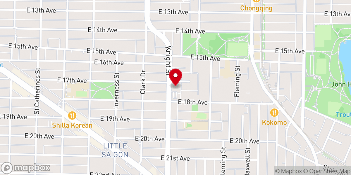 Map showing location of VCAC Knight Street Church