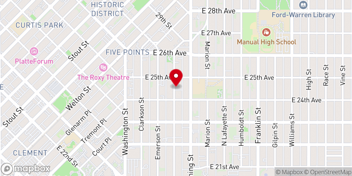 Map showing location of Unity Church of God in Christ
