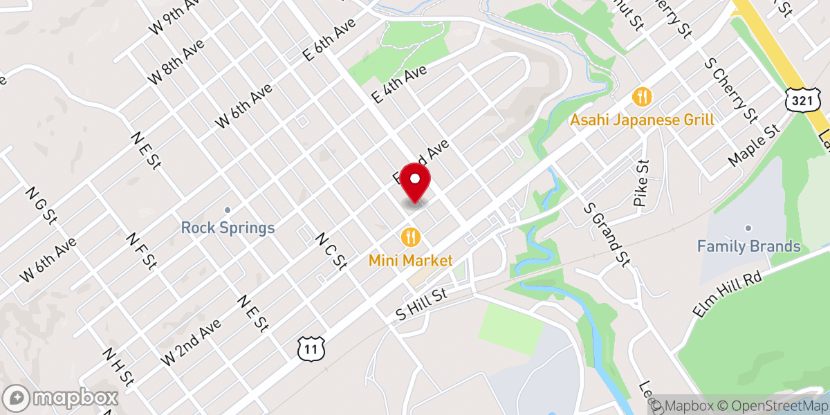 Map showing location of MY FATHER'S HOUSE