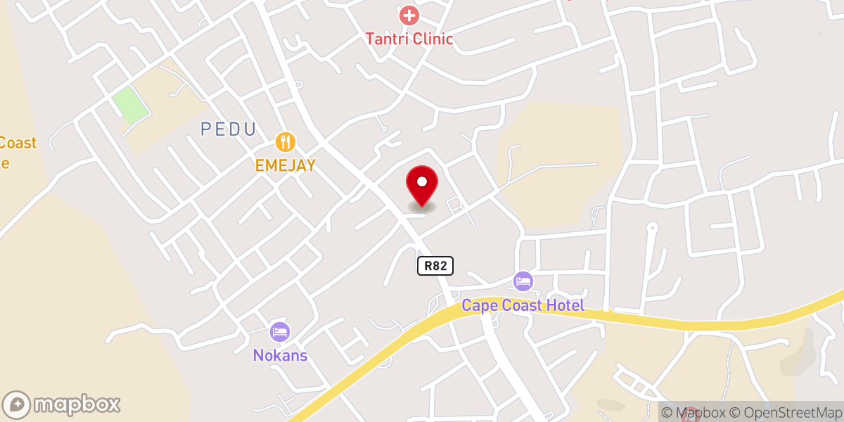 Map showing location of Pedu old Roman Catholic Church