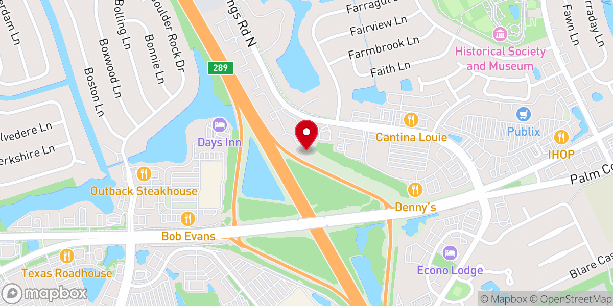 Map showing location of Light of Men Ministries Inc