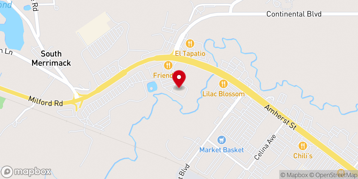 Map showing location of St. John Neumann Catholic Church