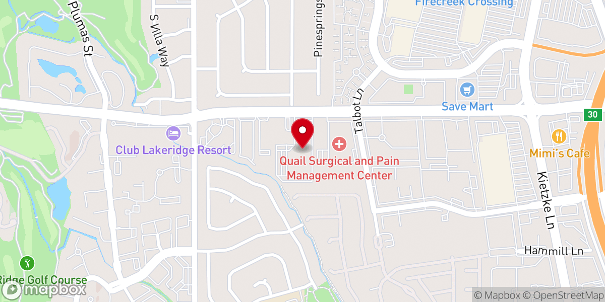 Map showing location of South Reno Baptist Church