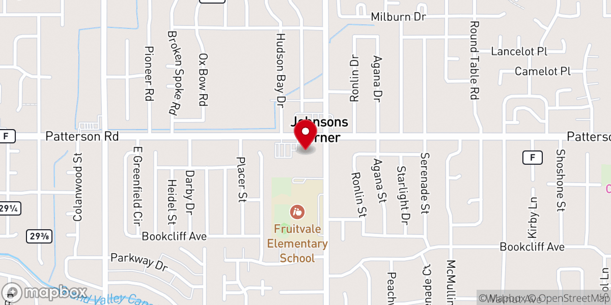 Map showing location of Crossroads United Methodist Church