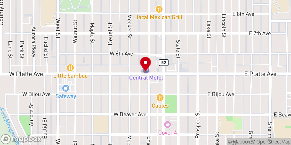 Map showing location of Canaan Land Colorado