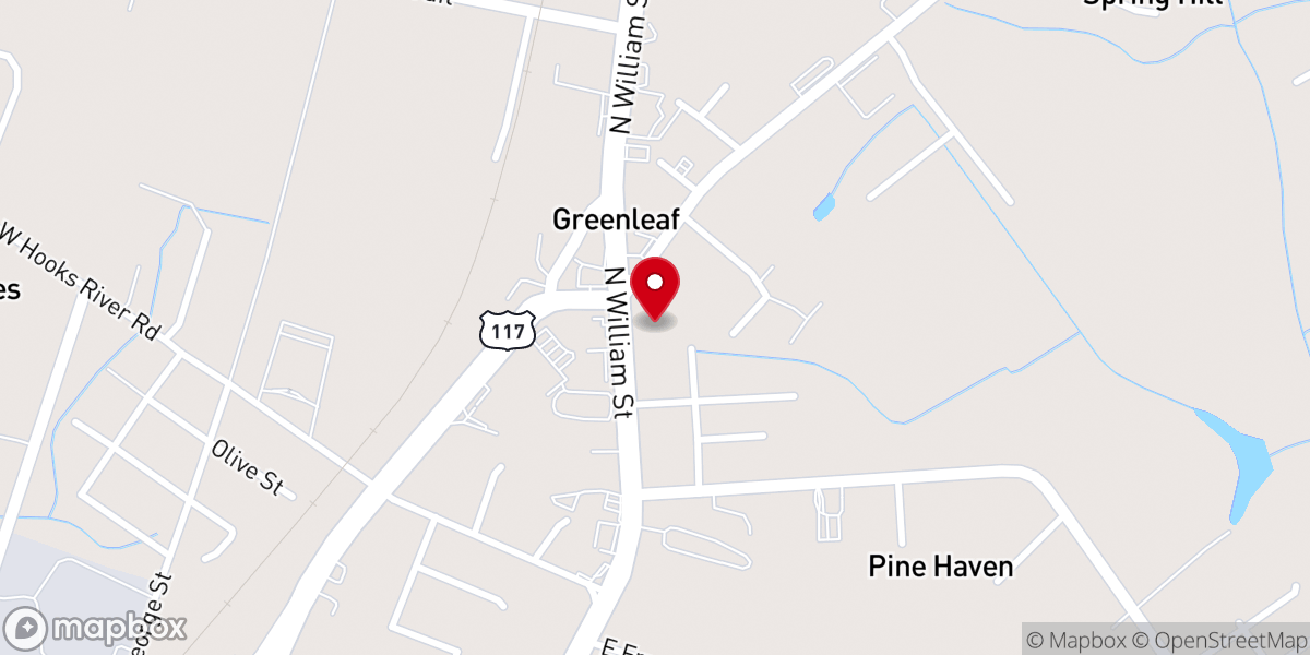 Map showing location of Greenleaf Christian Disciples