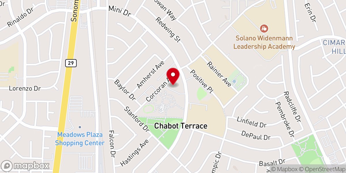 Map showing location of Calvary Community Church