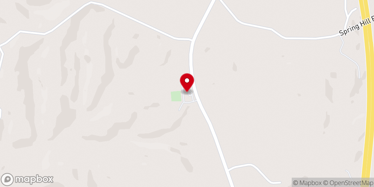 Map showing location of Jones Chapel Church of God