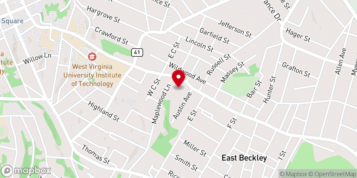Map showing location of United Apostolic Faith Church