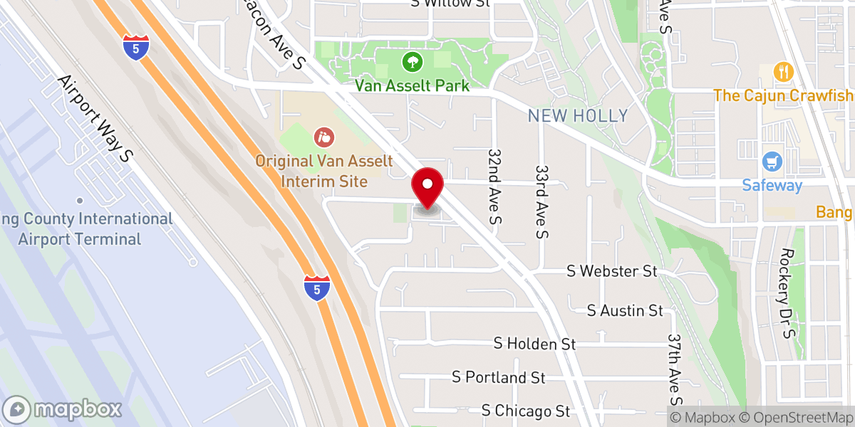 Map showing location of Beacon United Methodist Church