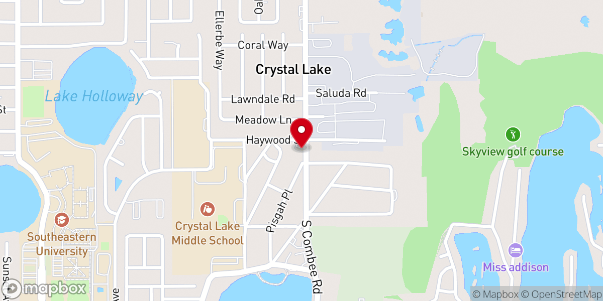Map showing location of Meadowlawn Church
