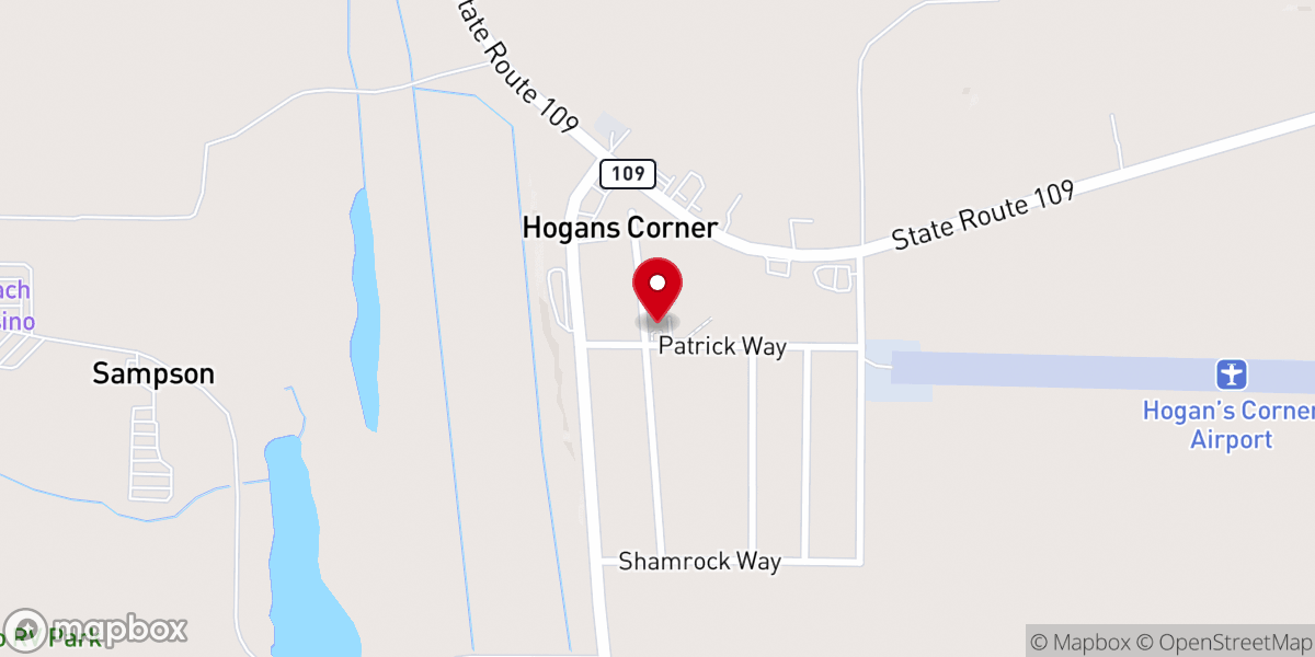 Map showing location of St. Jerome Catholic Church