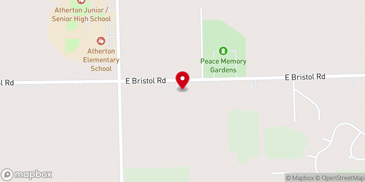 Map showing location of Harmony Baptist Church SBC