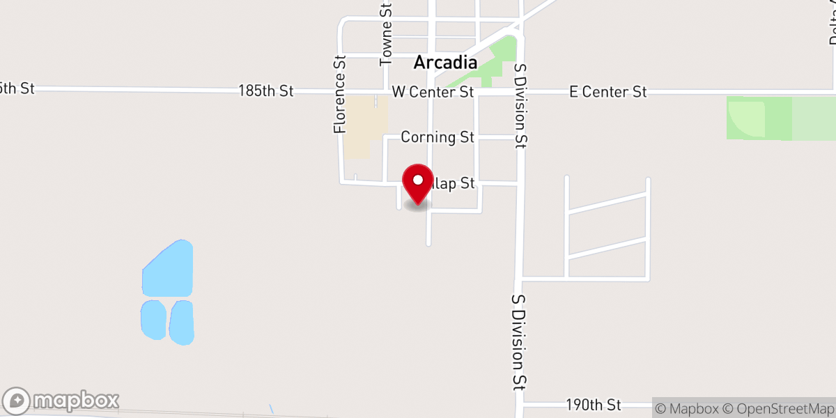 Map showing location of St John's Catholic Rectory
