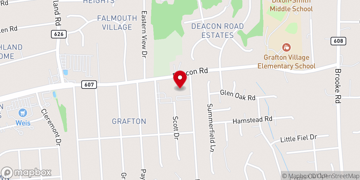 Map showing location of St Matthias United Methodist