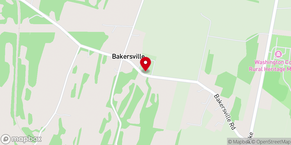 Map showing location of Salem Evangelical Lutheran Church
