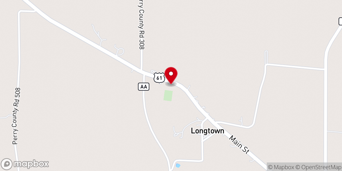 Map showing location of Longtown Lutheran Parish Hall