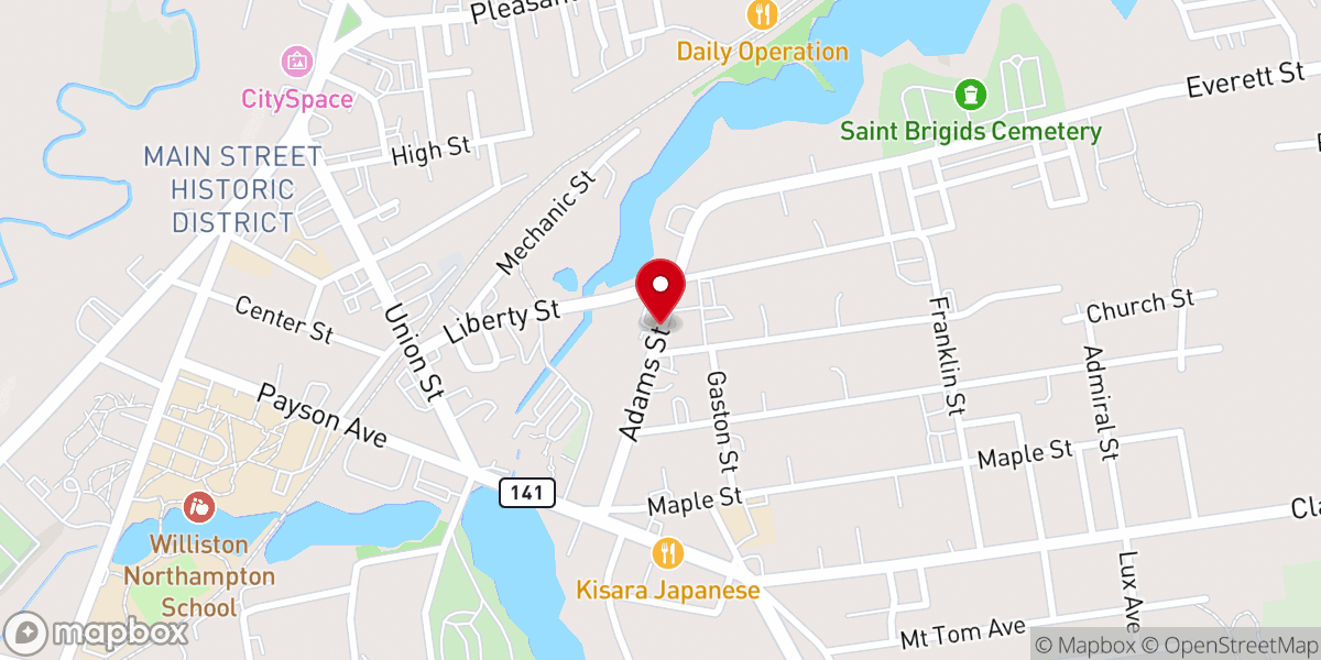 Map showing location of Our Lady of the Valley Parish