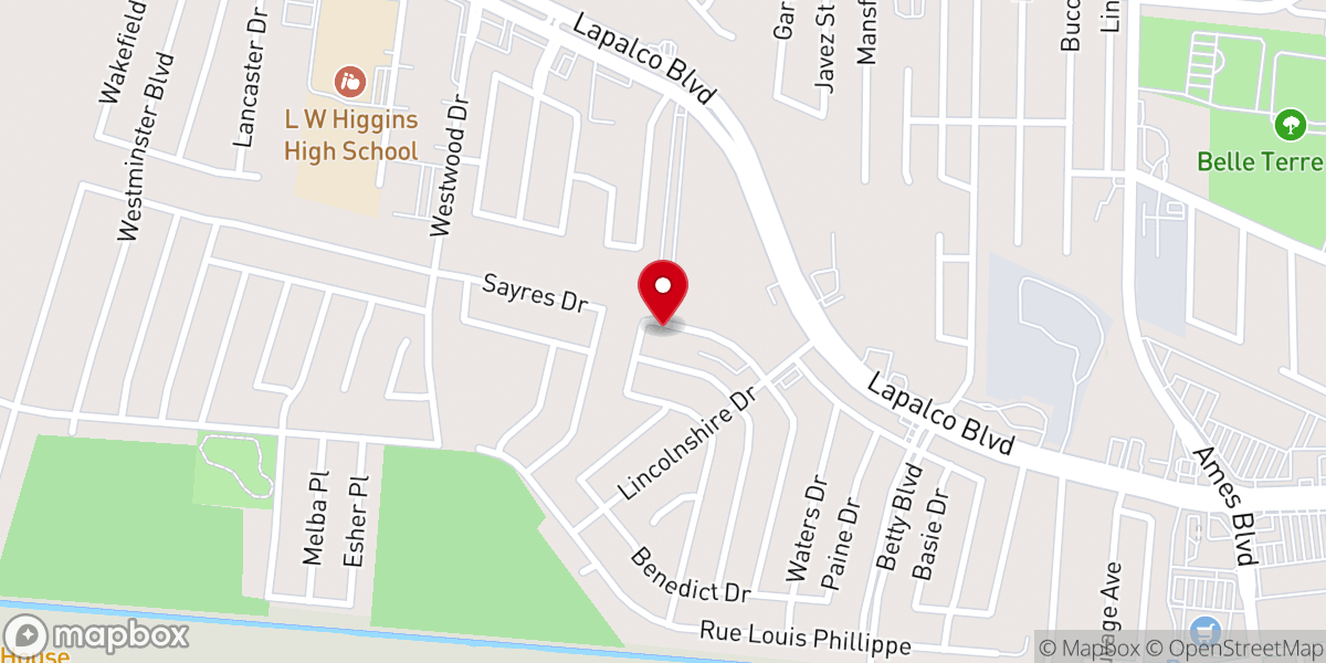 Map showing location of Greater King Soloman Baptist