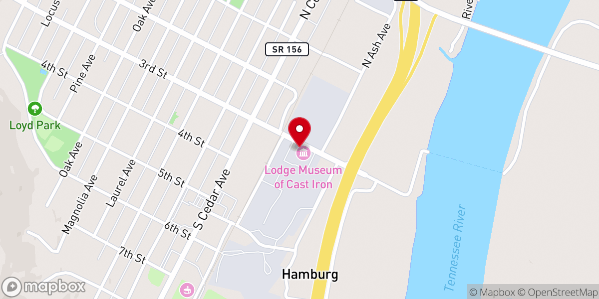 Map showing location of Big Bad Breakfast - South Pittsburg