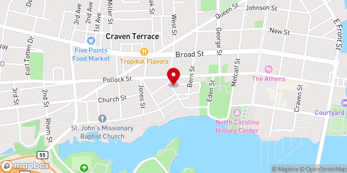 Map showing location of Saint Phillip Church of Christ