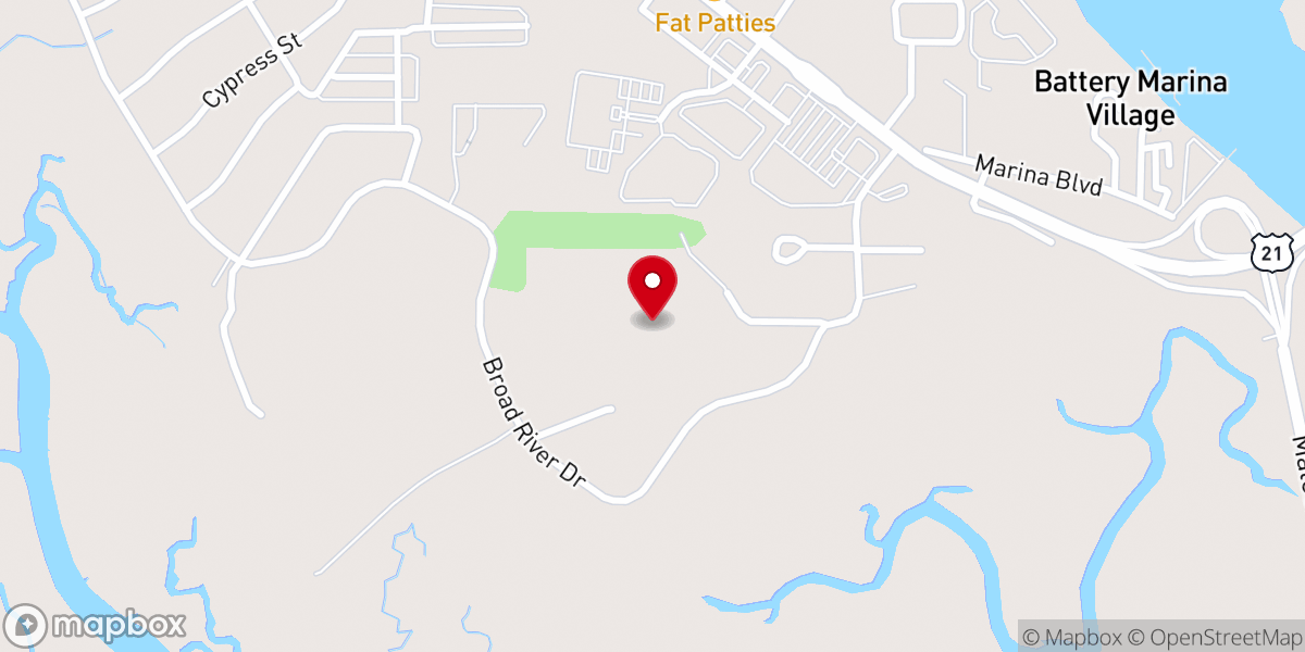 Map showing location of Cross Community Church