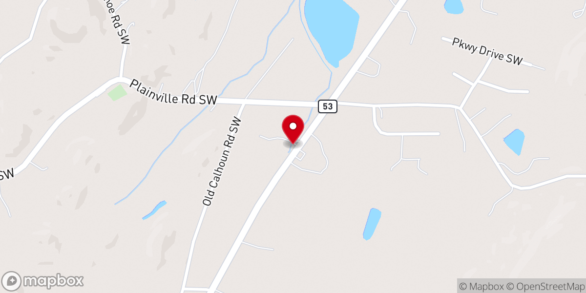 Map showing location of Haven of Rest Baptist Church