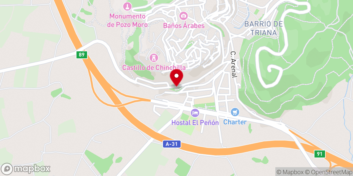Map showing location of Ermita de San Antón