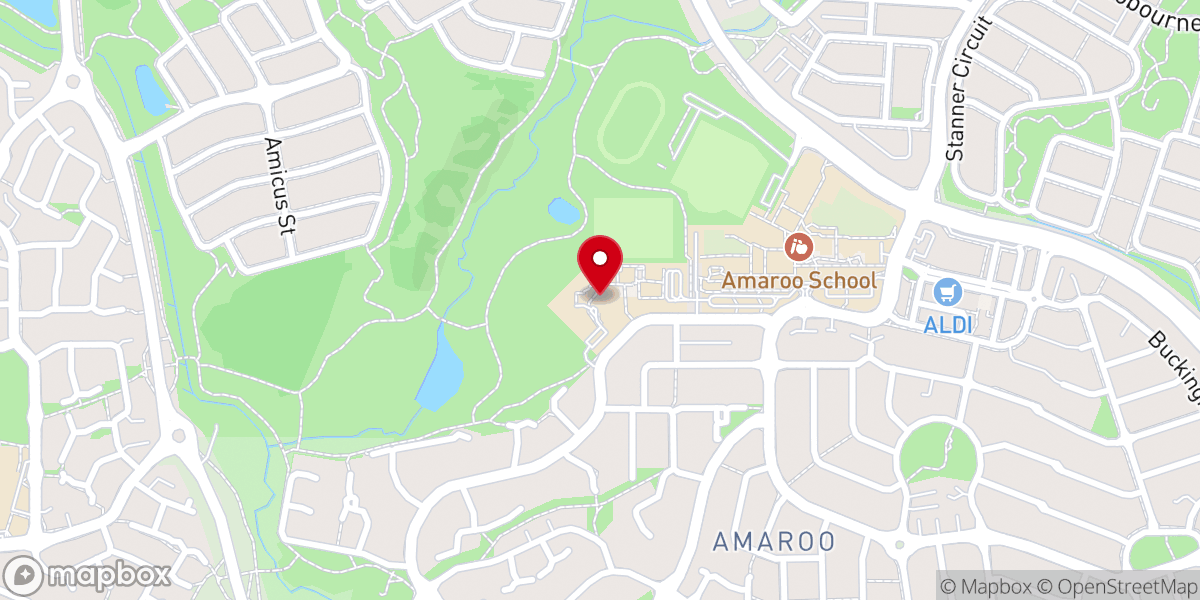 Map showing location of Holy Spirit Catholic Parish Gungahlin