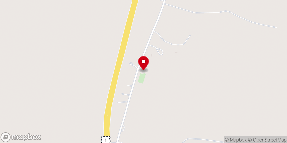 Map showing location of Ebenezer Presbyterian Church