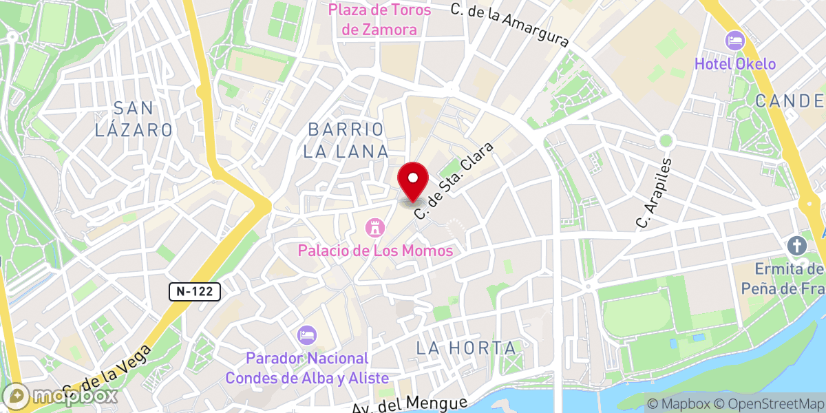 Map showing location of Iglesia de Santiago del Burgo