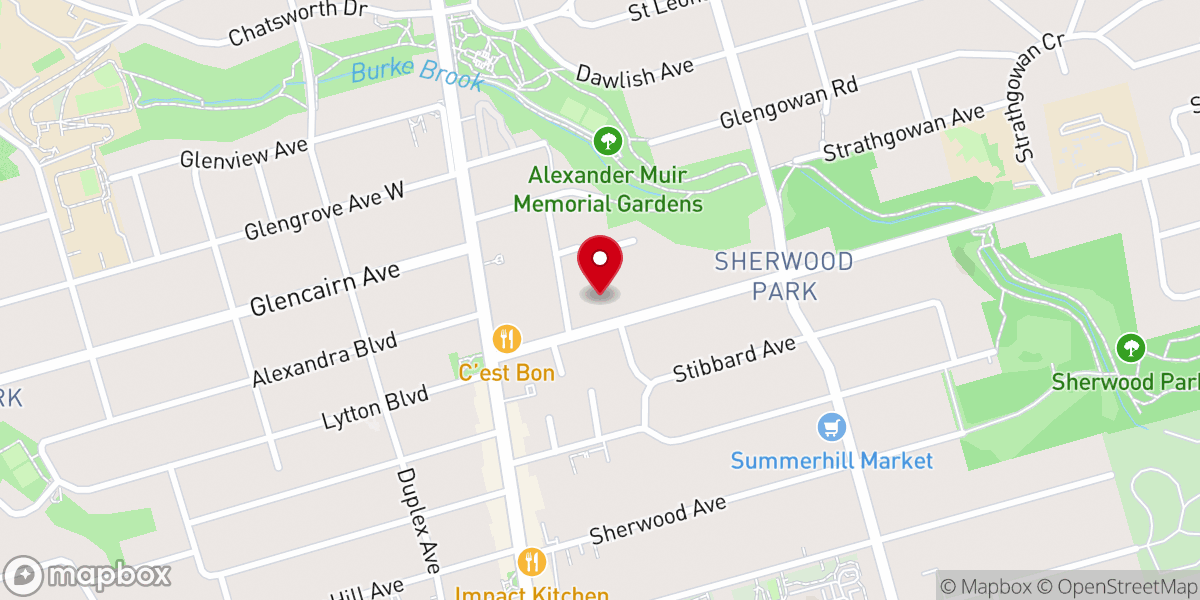 Map showing location of Blythwood Road Baptist Church