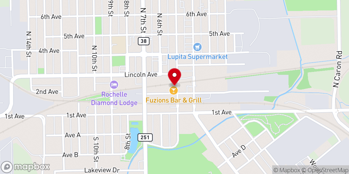 Map showing location of Presbyterian Thrift Shop